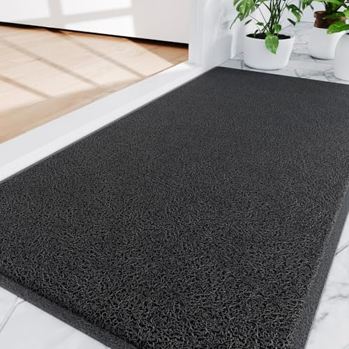 Amyracel Front Door Mat Indoor Outdoor Entrance, 36 x 60 All-Season Waterproof Doormat for Enterway, Heavy Duty Commercial Floor Mat, Fade Resistant, Rubber Back, Low Profile, Easy Clean