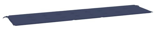 vidaXL Gartenbank Auflage, Rutschfest Bankauflage mit Schaumstofffasern, Bankkissen für Gartenmöbel, Sitzkissen Sitzpolster, Marineblau Oxford-Gewebe