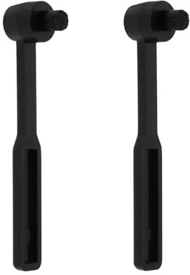 eMagTech 2 cepillos de fibra de carbono para tocadiscos de vinilo, cepillo de limpieza de agujas para eliminar los desechos de suciedad en discos de vinilo, reproductor de DJ, aguja giratoria (negro)