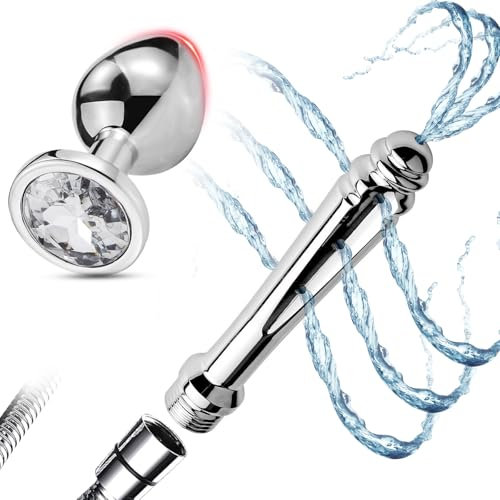 BDSMJOY Doccia clistere in Acciaio inossidabile, clistere per doccia per doccino anale, Plug Anale Sex toys Butt Plug Sexytoysys Donne Uomo (A)