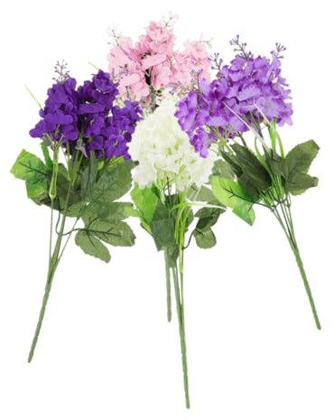 Alipis Blumenarrangement- – 4 Künstliche Hyazinthenstiele Vielseitige Kunstblumen Für Hochzeiten Und