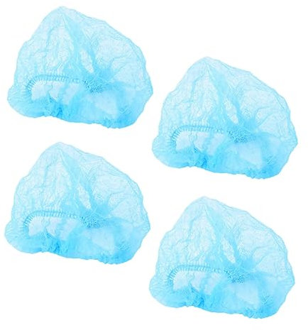 OKUMEYR 10stücke Teiliges Einweg-haarnetz Aus Vliesstoff Blau Dehnbar Atmungsaktiv Und Hygienisch Für Makeup Lebensmittelservice Labor Und Krankenhäuser Bequeme Unisex