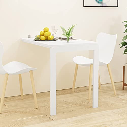 FHSLKXIM Weißer Wandklapptisch, Klappbarer Wandklapptisch, Klappbare Werkbank, Laptop-Schreibtisch, Esstisch, Modern Und Minimalistisch, Platzsparend, 90X60Cm/35X24In