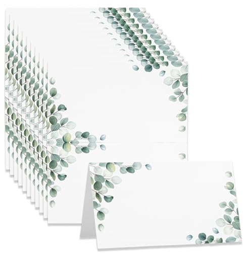 Place Cards, 80 Pieces Name Cards for Table Setting, Wedding for Table, Formal Dinner Place Cards, 10x9 inches Folded Name Cards