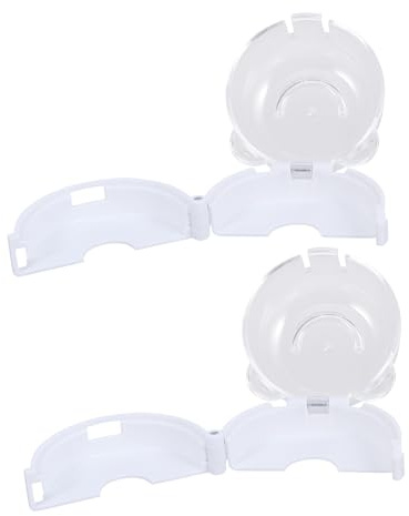 GALPADA Transparente Herdknopfabdeckungen Kindersicherung für Gasherd 2 Stück Abs Herdschutz Küchenzubehör für Babys mit Klebstofffreier Montage