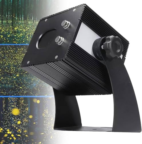 GAYAYAS IP65 Waterproof Dynamic Firefly Projector Lamp, Movable Outdoor Projector Lamp, Adjustable Rotation Speed, 1500mW (450nm) Decorations, for Party Blue