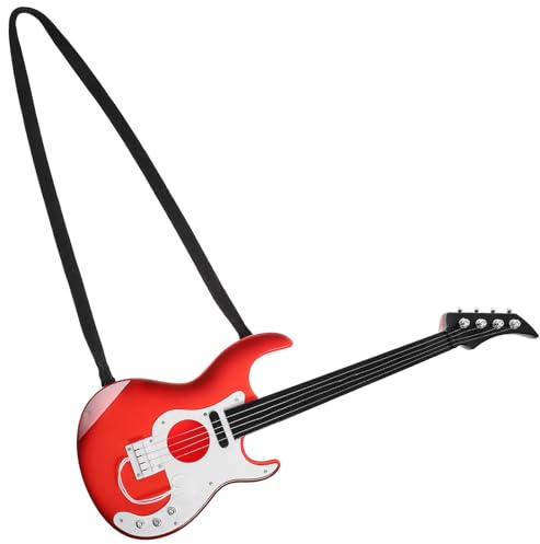 ifundom Chitarra Giocattolo per Principianti, Strumento Musicale Educativo Portatile, Simulazione Chitarra Classica Corde in Acciaio, Giocattolo per Apprendimento Musicale Colore Casuale