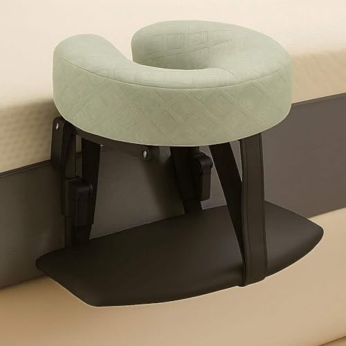 HNBCYRND Reposacabezas masajeador para Cama Soporte Facial colchón para la Cabeza Equipo de recuperación postoperatoria de cirugía Ocular Incluye Soporte y cojín de Apoyo(1 Set,Green B)