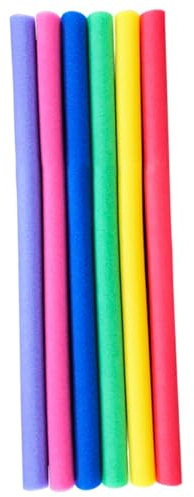 Confezione da 6 Noodles in Schiuma per Piscina - Noodles per Piscina da 59 Pollici per Giochi d'Acqua e Galleggianti in, Schiuma 6 Colori
