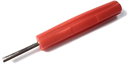 Extractor de válvulas, herramienta para reparación de neumáticos de coche, destornillador, rojo