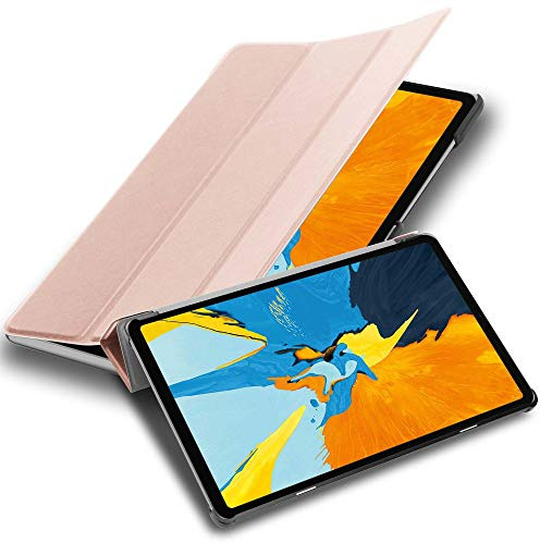 Cadorabo Hülle kompatibel mit Apple iPad PRO 11 2018 (11 Zoll) Tablethülle mit Auto Wake Up aus Kunst Leder Flip Klappbare Magnetische Cover Hülle für iPad PRO 11 2018 (11 Zoll) Tasche in Rosa