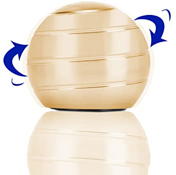 CaLeQi Kinetic Schreibtischspielzeug Office Metal Spinner Ball Gyroskop mit optischer Täuschung für Anti (Golden, Durchmesser: 45 mm)
