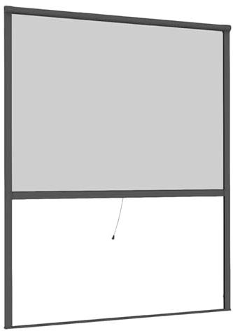Primaster Insektenschutz-Rollo 130 x 160cm Anthrazit Fliegengitter Insektennetz