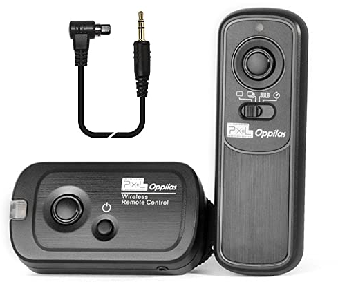 Pixel Camera Wireless Shutter Release Remote Control RW221 N3 Compatible with Canon R3, R5, R5C, 10D, 1DX, 1DC, 1DS, 1D, 5D, 5DS, 5DSR, 6D, 7D, 50D, 40D, 30D, 20D