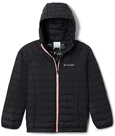 Columbia Puder Lite huvjacka för flickor, svart, XL