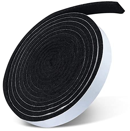 Carkio Smoker Dichtung Dichtungen, High Temp Grill Dichtung selbst kleben Filz, hohe Hitze Raucher BBQ Dichtung feuerfestes Band für Raucher BBQ Deckel, 3/4 x 1/8 15 Feet