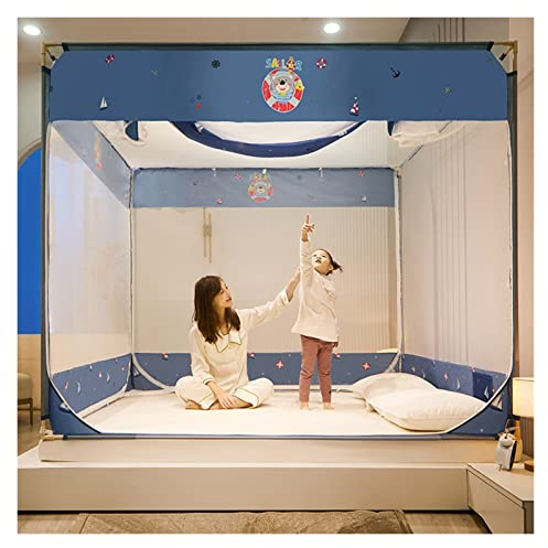 Moskitonetz, Betthimmel, Zelt, atmungsaktiv, Insektenschutz, Mückenschutz, Netz, Himmelbett, einfache Installation, Verschluss, Kinder-Baby-Anti-Fall-Moskitonetz für Zuhause (Farbe: B, Größe