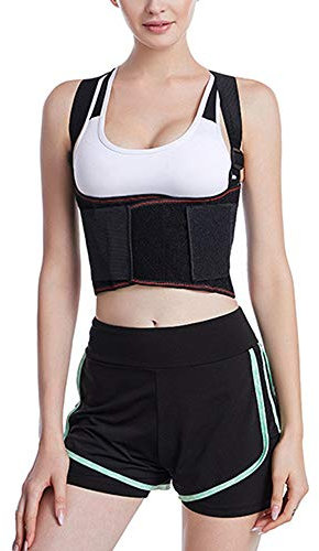 Cinturón ortopédico para Costillas, Soporte Protector de Pecho para Costillas rotas o agrietadas, cinturón Ajustable, Corrector de Postura de Hombro, Chaleco de Espalda, Cuerpo para Hombres y Mujeres