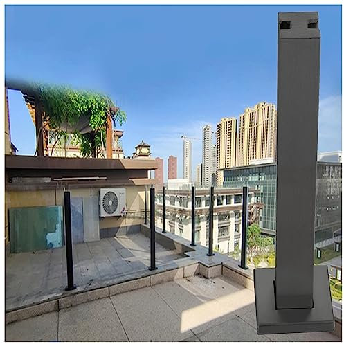 Poteau garde corps verre pince Noir Poteau De Balustrade En Verre Clôture De Piscine Spigot Pince De Garde-corps Inox Rampe D’attente Du Panneau Pour Escalier Pont Balcon Véranda Patio Jardin Supports
