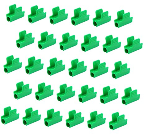 Kisangel 40piezas Abrazaderas De Plástico para Invernadero Clips para Película y Soporte De Extensión De Plantas Clips Antideslizantes para Varillas De Cobertizo y Cubierta De Sombra