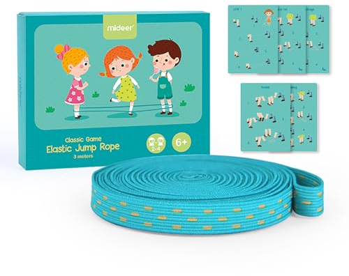 cutecool Gummitwist Kinder mit Anleitung für Mädchen Jungs Indoor und Outdoor Spielzeug Gartenspielzeug Kinderspiele für Einschulung Geschenke für Mädchen Junge