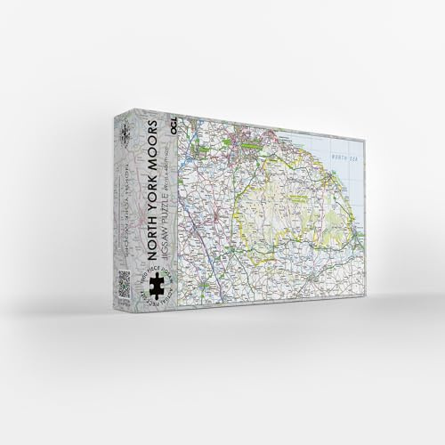 Pieceful Maps Jigsaw Puzzle | Great British Jigsaws | Small Batch Made | Sustainable Jigsaw Puzzles (North York Moors)