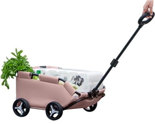 Hundebuggy für kleine Hunde - Katzentransportbox | Hundetransportbox für Hunde und Katzen | Reiserucksack für Kinderwagen und Kinderwagen, leichter faltbarer Hundetrolley für Reisen, Einkaufen,