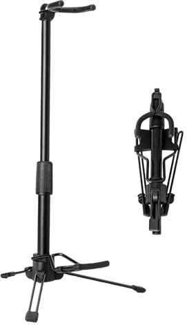 Musikinstrumentenständer, Metall-Aerophonhalter, Klappbarer Instrumentenständer aus hochfestem Eisen, Blasrohrständer, tragbarer, verstellbarer Blasinstrumentenständer für das Spielen im Innen- und Au