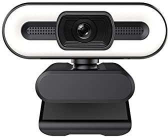 SHEHUALI Cámara Web, 4K Webcam 2K HD 1080P con micrófono Conferencia Web CAM Ordenador Personal Enfoque automático USB Cámara portátil de Escritorio for Oficina Accesorios Gamer(1080P AF Monochrome)