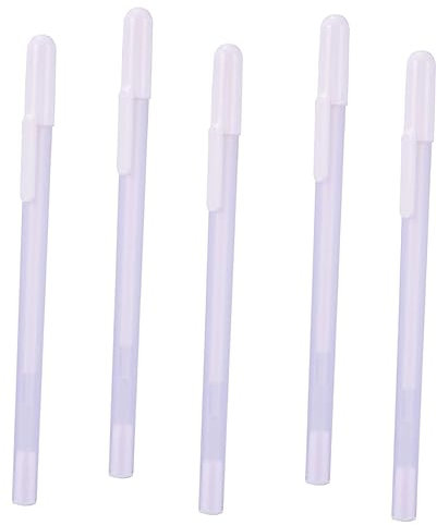 BELLIFFY 5stücke Weiße Gelstifte Für Schwarze Papiere Highlight Marker Spitze Für Zeichnungen Illustrationen Und Kreative Arbeiten