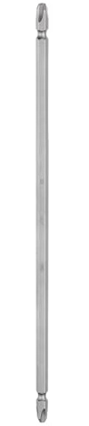 sourcing map Embout de tournevis magnétique à double extrémité 6,35 mm PH3 25 cm de longueur 6,35 mm Tige hexagonale S2 en acier cruciforme double face Phillips