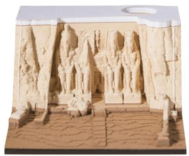 ERVDKXCOI Abreißbarer 3D-Papierkunst-Notizblock-Tischkalende Abreißkalender 2025, 3D-Kalender aus Papier mit Architekturmotiven, Tischdekoration