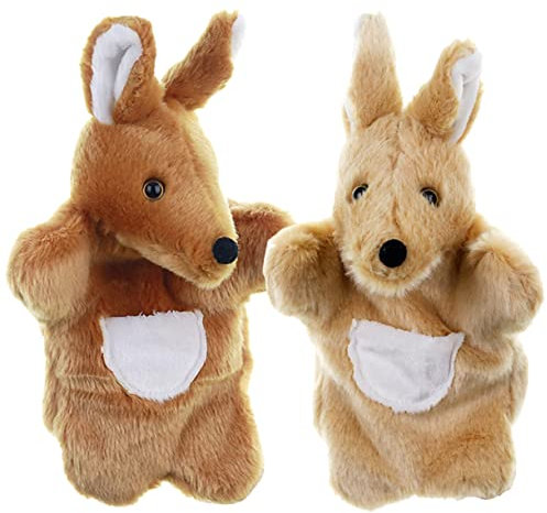 Abaodam 2 Stück Plüsch Handpuppe Kinderspielzeug Puppen Für Kleinkinder Für Babys Die Marionetten Realistisches Tierspielzeug Cartoon Handpuppe Hände Puppe Für Erwachsene
