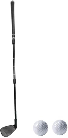 LeeQinersw Golf Wedge Chipper Telescopic Club pour Les Enfants à L'échelle et Aux Balles, Noir