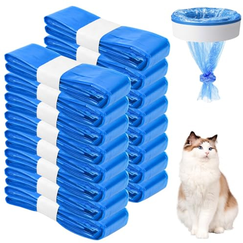 CEOTIS Cat Litter Refills Bag Nappy Bin Refill, Diaper Pail Refill Bags, Smellproof Refill Bags, Diaper Bin Refills,4.5 m Diaper Pail Disposal Sack Compatible with Most Diaper Pail（16 Pack）
