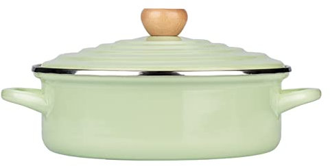Suppentopf, Küchen-Brühtopf, Griff, grün, groß, zum Kochen, antihaftbeschichtet, Brühtopf, Milch, Emaille, Party-Kochgeschirr-Set