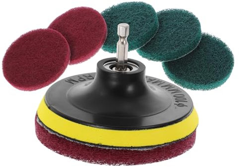 TOPBATHY Brosse De Nettoyage Pour Perceuse Tampon à Récurer Pour Voiture Et Carrelage Kit De Nettoyage Pour Perceuse Électrique