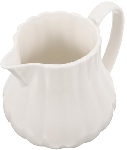 Alipis Pichet À Lait En Céramique Pot À Lait Multi-Usage Pour Café Crème Et Sauce Récipient À 240 Ml Pour Maison Restaurant Et Café 4.72 X 3.54 X 3.35 in