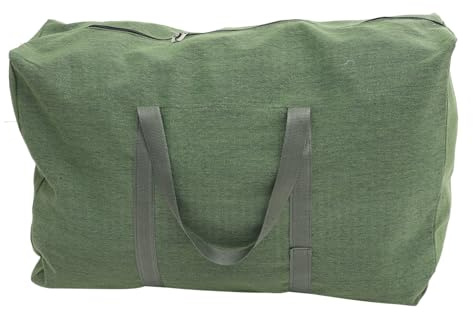 SOPOTUTU Faltbare Reisetasche Seesack mit Griffen Wasserresistent Nylon Canvas Duffel Gepäcktasche mit Großem Fassungsvermögen Aufbewahrungstasche für Kleidung und Dokumente
