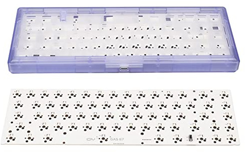 Bewinner DIY Mechanisches Tastatur-Kit, 67 Tasten, Hot-Swap-RGB-Hintergrundbeleuchtung, Individuelles Gaming-Tastatur-Kit mit 5-Pin/3-Pin-Schalterunterstützung, Modulare Mechanische (Purple)