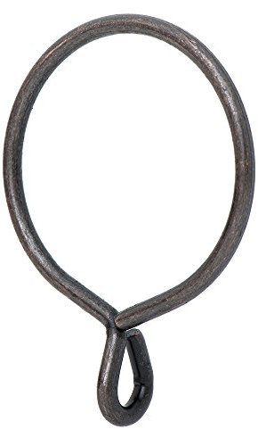 Ivilon Draperie Œillet Anneaux de Rideaux – 5,8 cm Bague pour Crochets à Broches, Lot de 14 Moderne Oil Rubbed Bronze