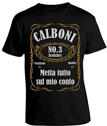 bubbleshirt Tshirt Uomo Film Cult Anni '80 ragionier ugo Calboni - 3 scotches - Parody - Manica Corta Taglie dalla S alla XXL