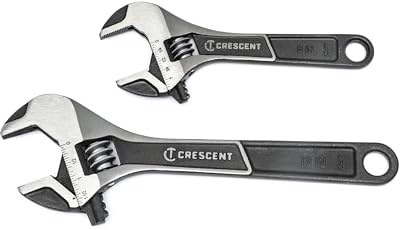 Crescent 2 Piece Wide Jaw Adjustable Wrench Set | 6 & 10 | ATWJ2610VS
