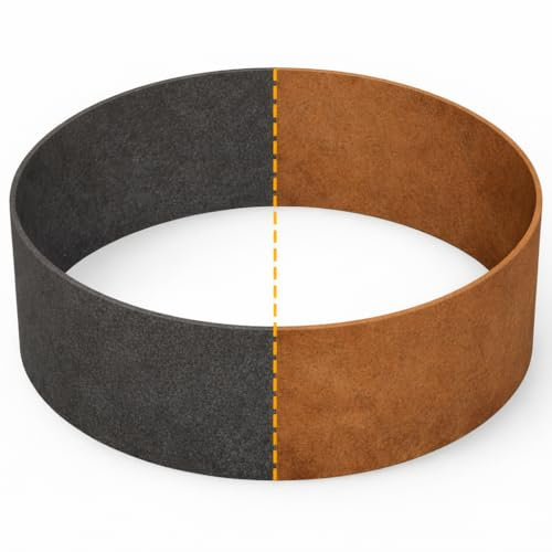 bellissa Rasenkante Cortenstahl rund Baumring 30x13 cm | Rasenbegrenzung aus wetterfestem Material für saubere Rasen- & Beetabgrenzung, Beeteinfassung Pflanzring Kreis, robust