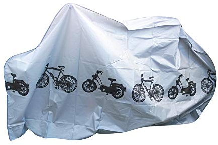 Fahrradabdeckung Wasserdicht, Fahrradgarage Wetterfest Plane für Aussen, Fahrrad Abdeckplane Polyethylen Fahrradplane Regenschutz, Fahrrad Garage Outdoor Abdeckung Schutzhülle bis 29