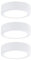 Paulmann 99989 kit éclairage de meubles LED Leaf rond incl. 3x3,5 watts éclairage de placard Blanc plastique 2700 K