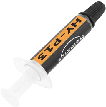 OcioDual Thermal Paste Halnziye HY-P13 13.4W/MK(0,5g), Pate Thermique en Seringue, Pâte Thermique Processeur, CPU, GPU, PS4, PC, Non Conductrice, Gris, Grasse Dissipatrice