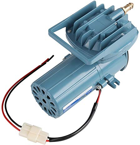 Aquarium Luftpumpe DC 12V 35W, Superleise Tragbar Aquarium Sauerstoffpumpe Belüfter Luftpumpenbelüfter DC-Luftbelüfterpumpe für Aquarien für Fischteiche 68 l/min