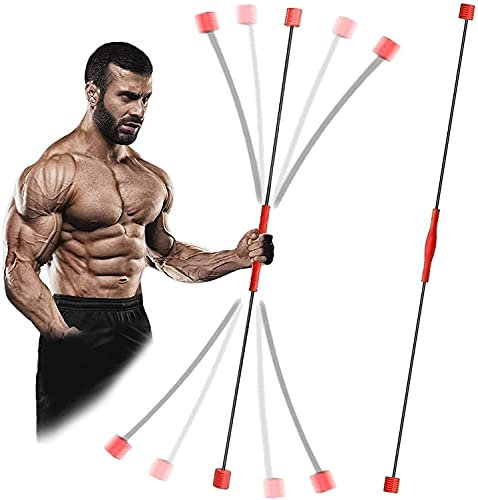 Fitness Schwingstab Vibrierende Fitness-Stange Fitness-Übungsstange Hochfrequenz-Vibrations-Trainingsstange Hocheffiziente Fettverbrennung Geeignet für eine Vielzahl von Übungen wie Arme Schulter