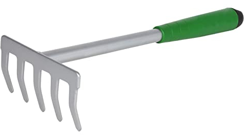 BURI Kleinrechen mit Kunststoffgriff 35cm Handrechen Harke Gartengerät Gartenhelfer